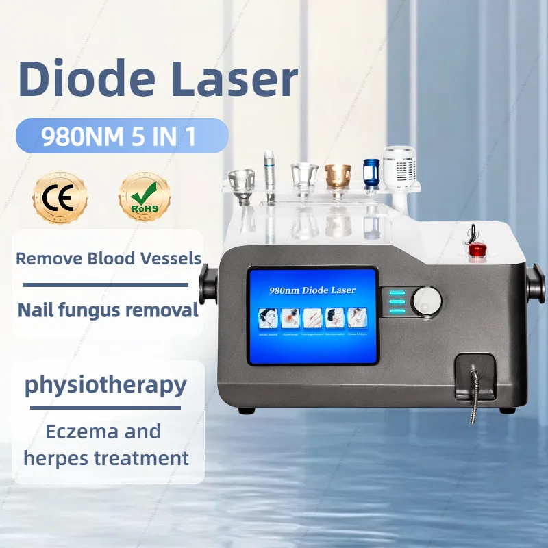 

2/4/5/6-in-1 980nm Diode Laser Vascular Vein Removal Nail Fungus Removal Device Instrument Skin Fungal Infection