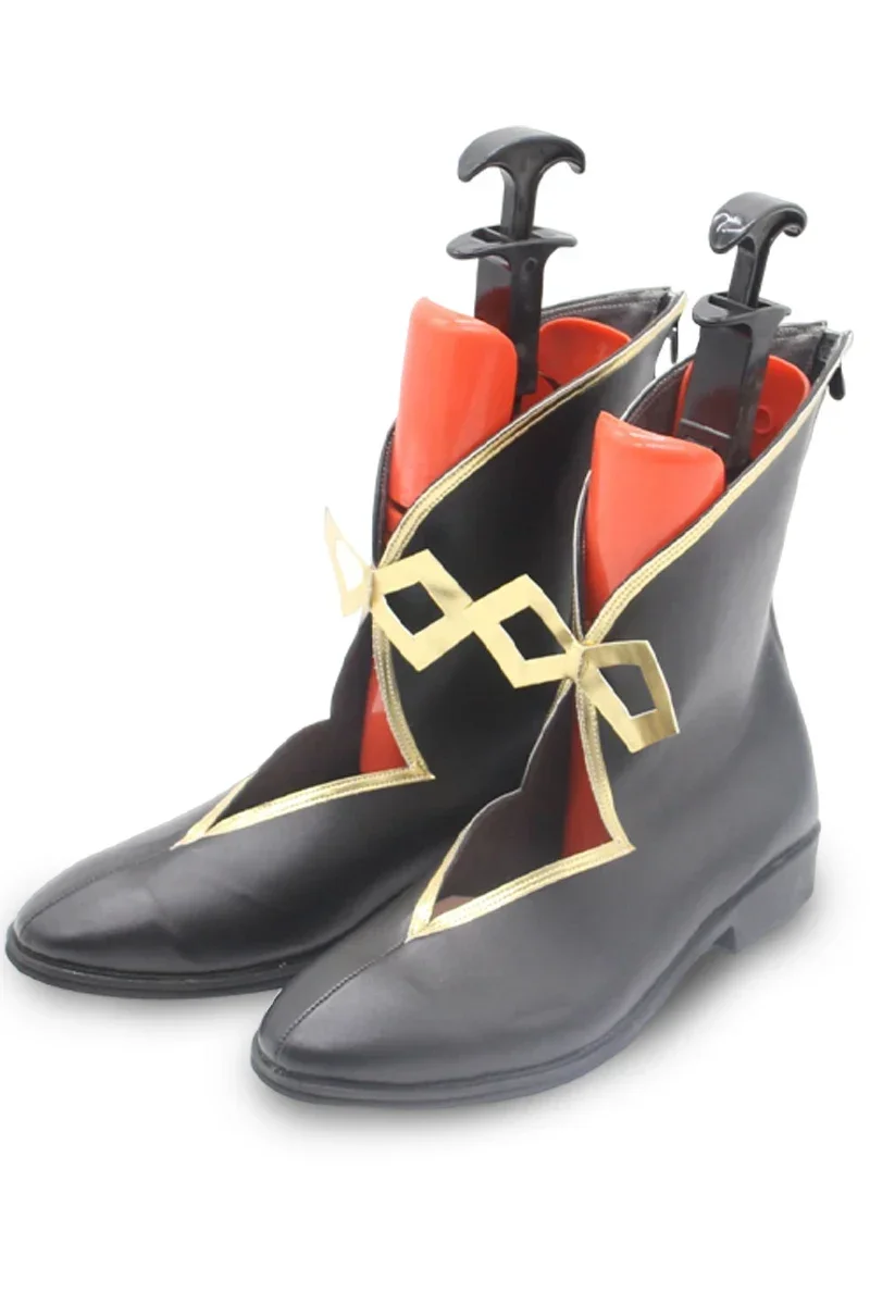 لعبة Genshin Impact Madame Ping أحذية كوسبلاي للهالوين كرنفال أحذية PU أحذية كوسبلاي مصنوعة حسب الطلب