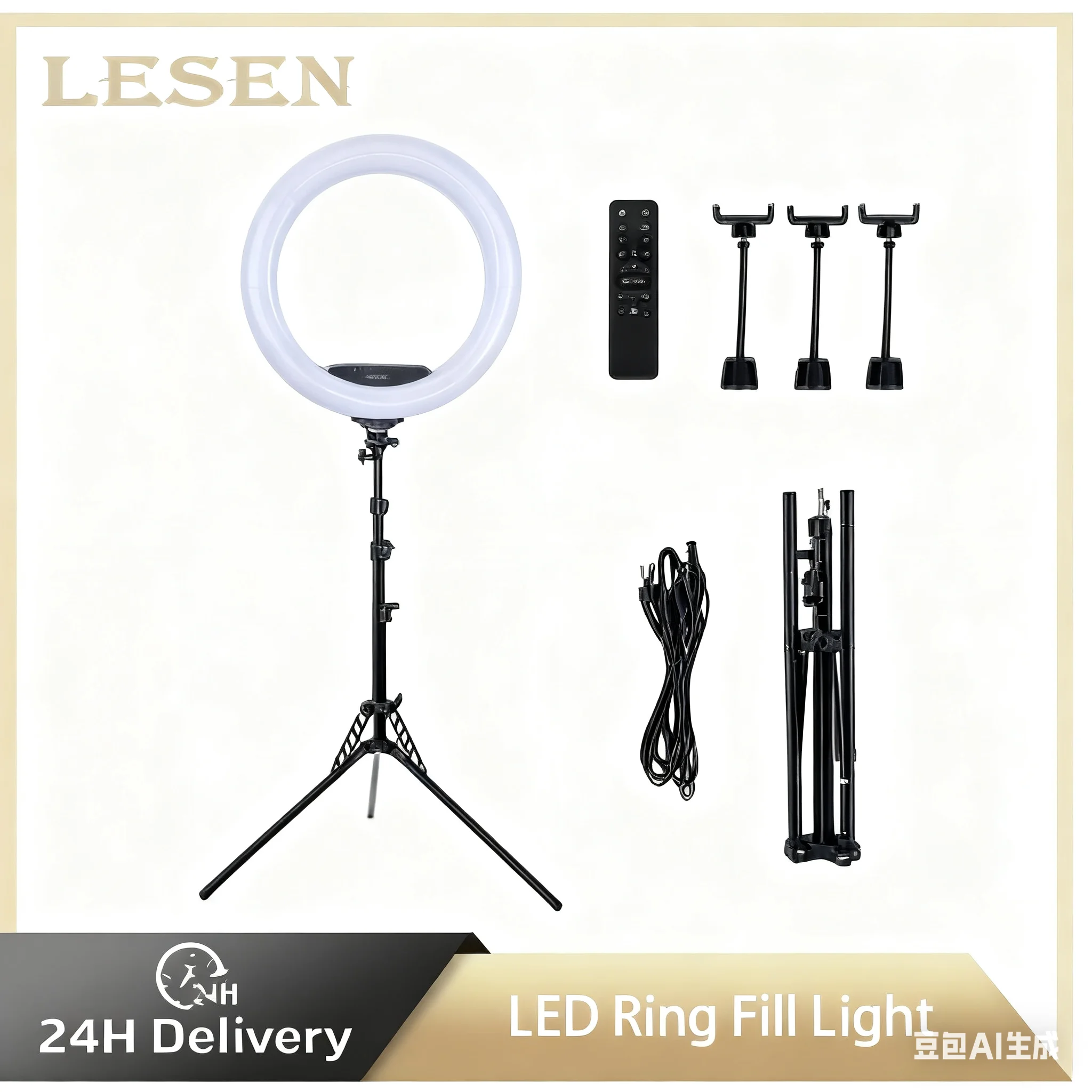 Lesen anel de luz profissional led anel de luz de preenchimento funções de fotografia de transmissão gravação de vídeo ao vivo retrato fotografia