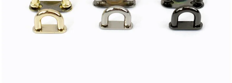 5/10Pcs Deepeel Metal Arch Bridge Bag Side Clip Buckle D Ring Screw Hook Handbag Strap Handle Connect Clasp Bags Accessories