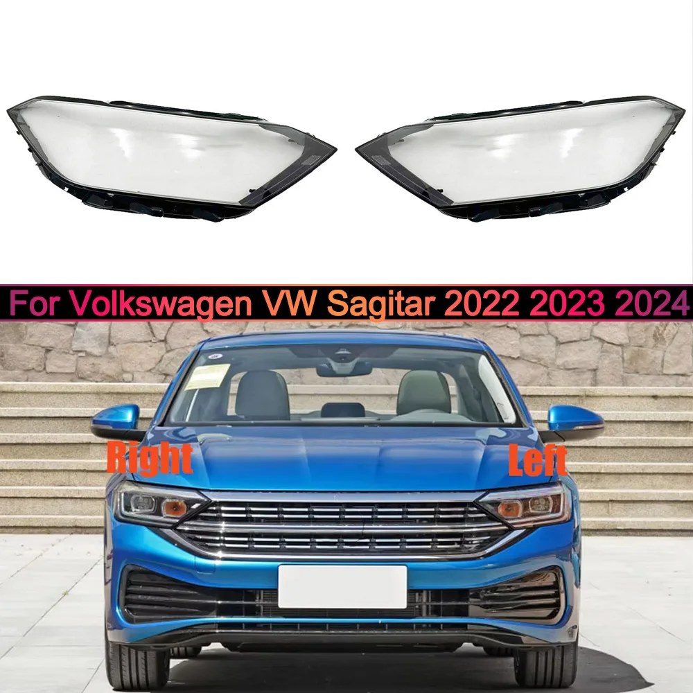 

For Volkswagen VW Sagitar 2022 2023 2024 Headlight Cover Shade Headlamp Shell Transparent Lampshade Lens Auto Replacement Parts