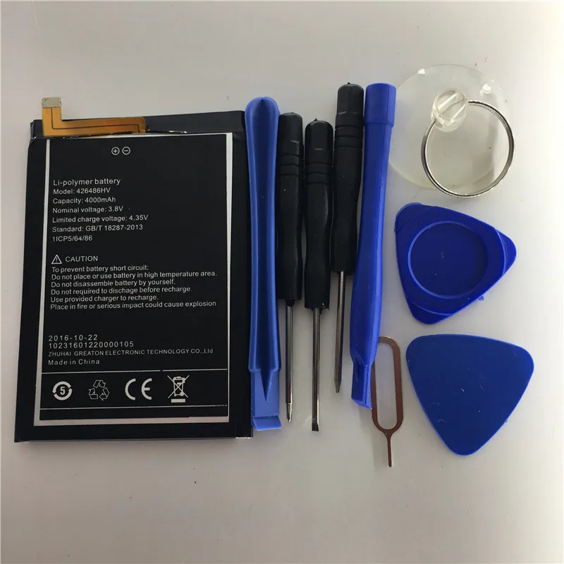 НОВАЯ дата производства для аккумулятора UMI 426486HV 4000 мАч Нулевой цикл Высокая емкость для аккумулятора UMI plus