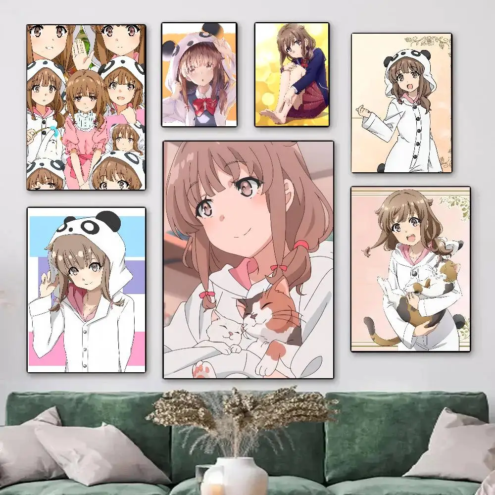 1pc Anime R-Rascal D-Does Not Dream Azusagawa Sakuta Posters HD Print Vintage Wall Art Decor for Home Study Room