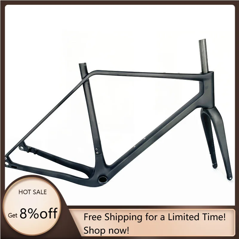 

STLF Carbon Gravel Bike Frame Full Hidden Cable Carbon Frame Fork Thru Axle Gravel Disc Brake Carbon Mtb Road Bicycle UDH Rear H