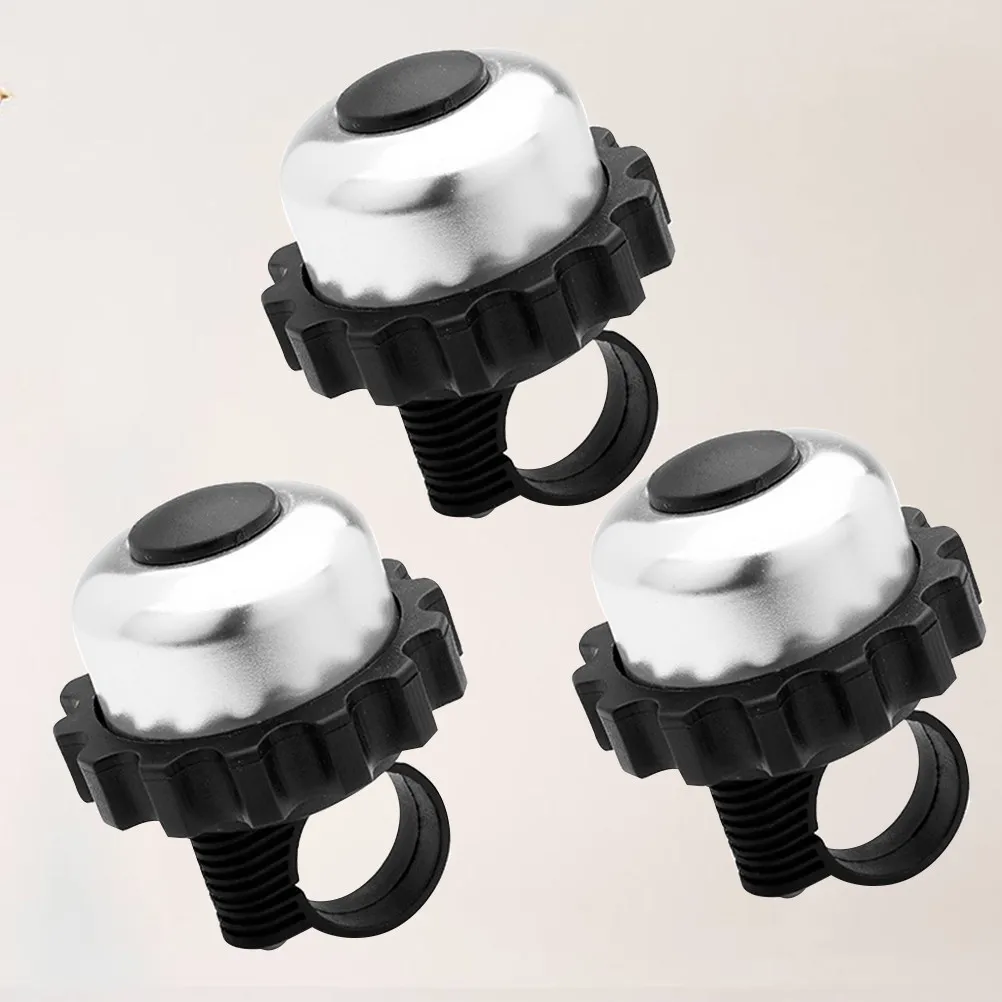 3Pcs Loud Rotating Cycle Bell Aluminum Alloy Anti-Rust Easy Install Horn Essential Bike Accessories for Mountain Road Folding