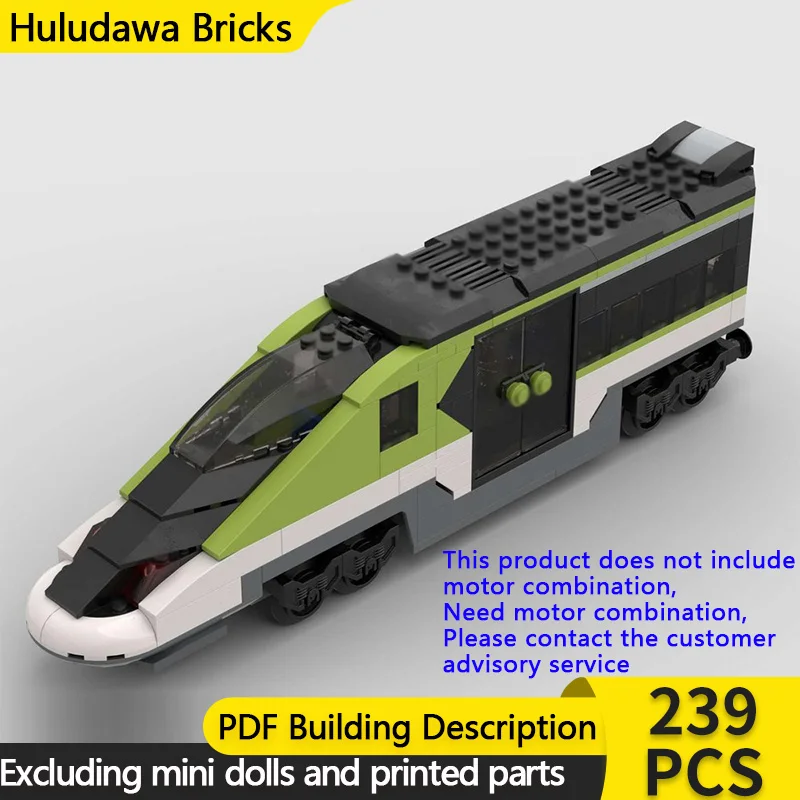 

Модель городской автомобиль MOC, строительные кирпичи, экспресс-регулирующий пассажирский поезд, модульная технология, детские праздничные подарки, сборные игрушки