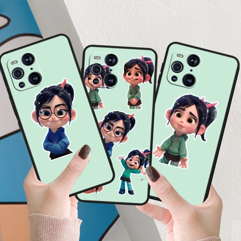 

Disney Wreck-It Ralph For OPPO Find X6 X5 X3 X2 F21S F21 Pro Lite Neo Black Silicone Fundas Soft Phone Case