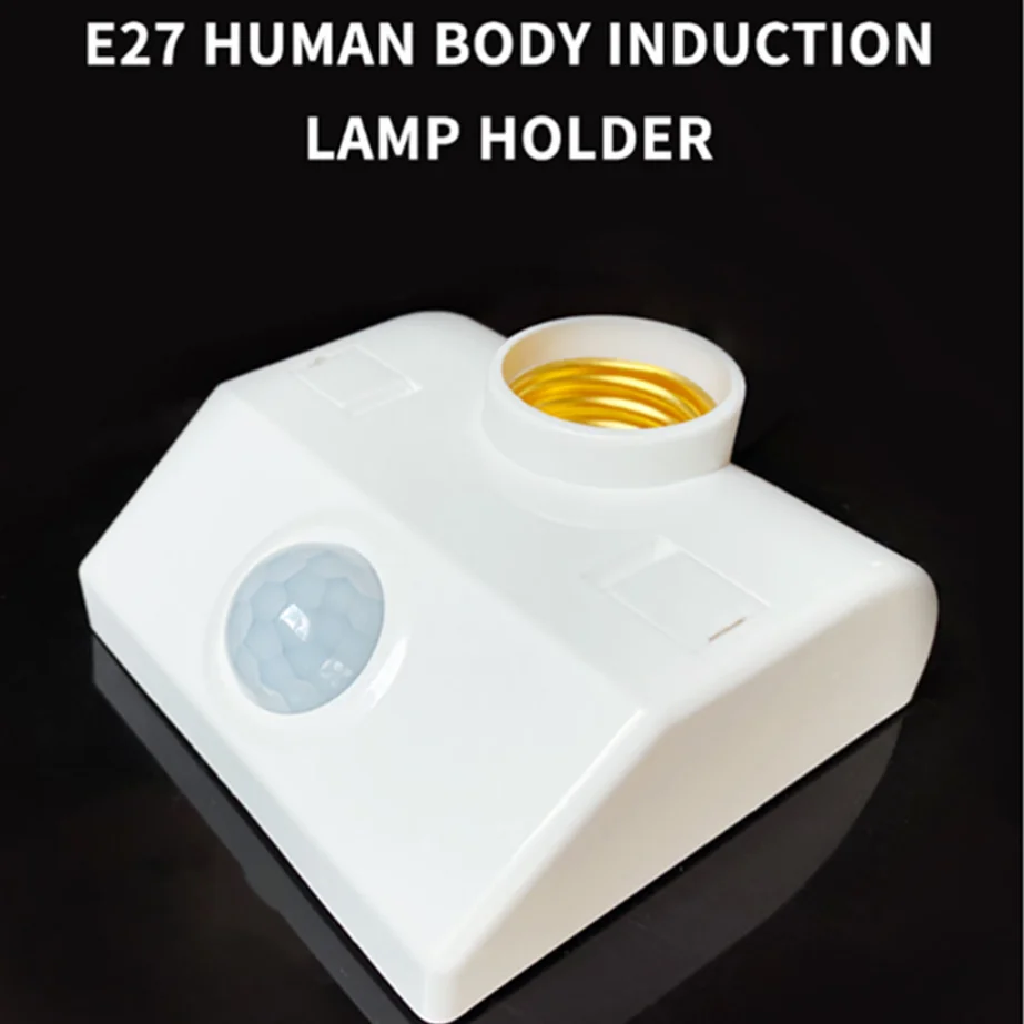 PaaMaa E27 LED 220V 110V Interface PIR Motion Sensor Switch Human Body Sensor Lamp Holder for Home Lighting Corridor Stairs Room