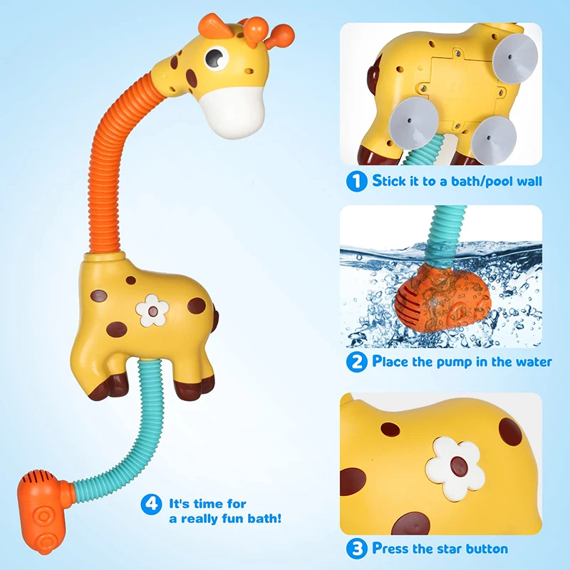 QWZ nuovi giocattoli da bagno per bambini pinguino spruzzo elettrico acqua bagno per bambini vasche da bagno giocattoli per acqua da bagno doccia