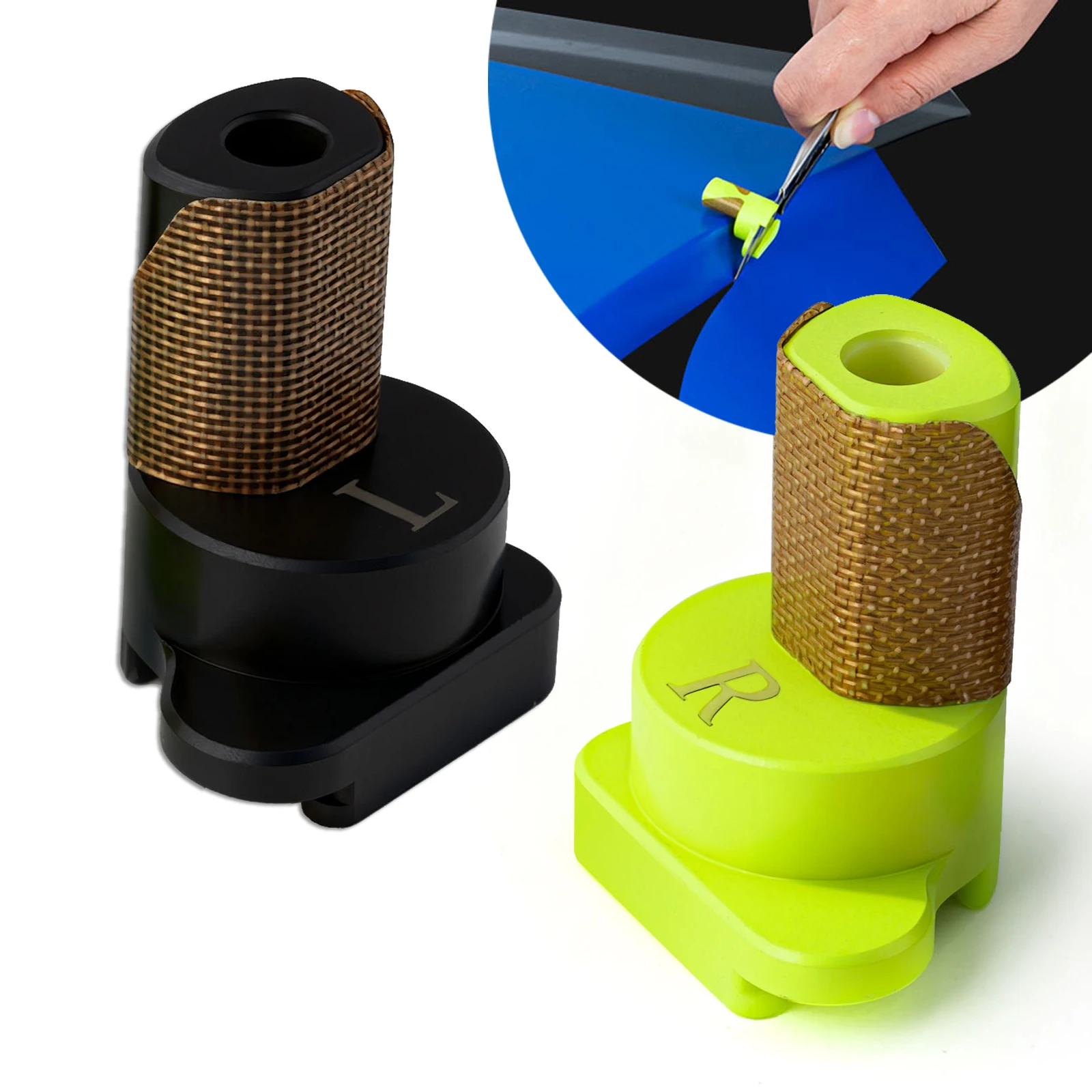 

FOSHIO 2/7mm Distance Edge Cutting Guider Left/Right Magnetic Covers For Utility Knife Blade Car Film Tinting Wallpaper Slitting