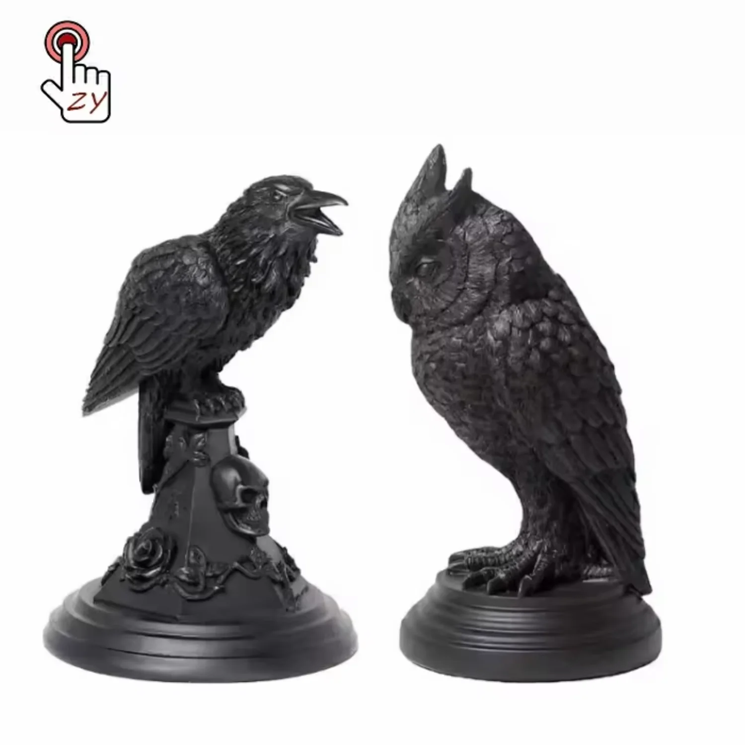 Hot Sale Halloween Decoration Crow Ghost Festival Decoration Props Candlestick