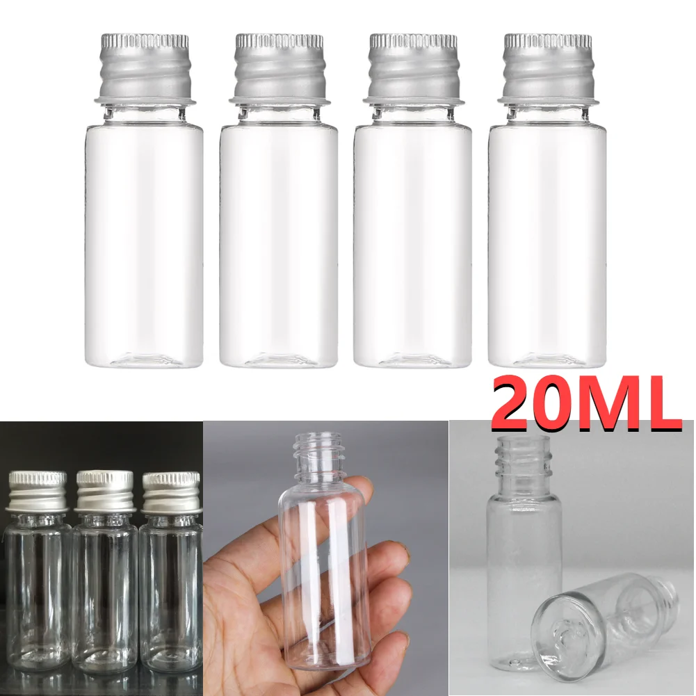 

4Pcs 20ml Seasoning Sauce Bottle Refillable Transparent Seasoning Jar Portable Seasoning Sub-bottling for Outdoor Barbecue