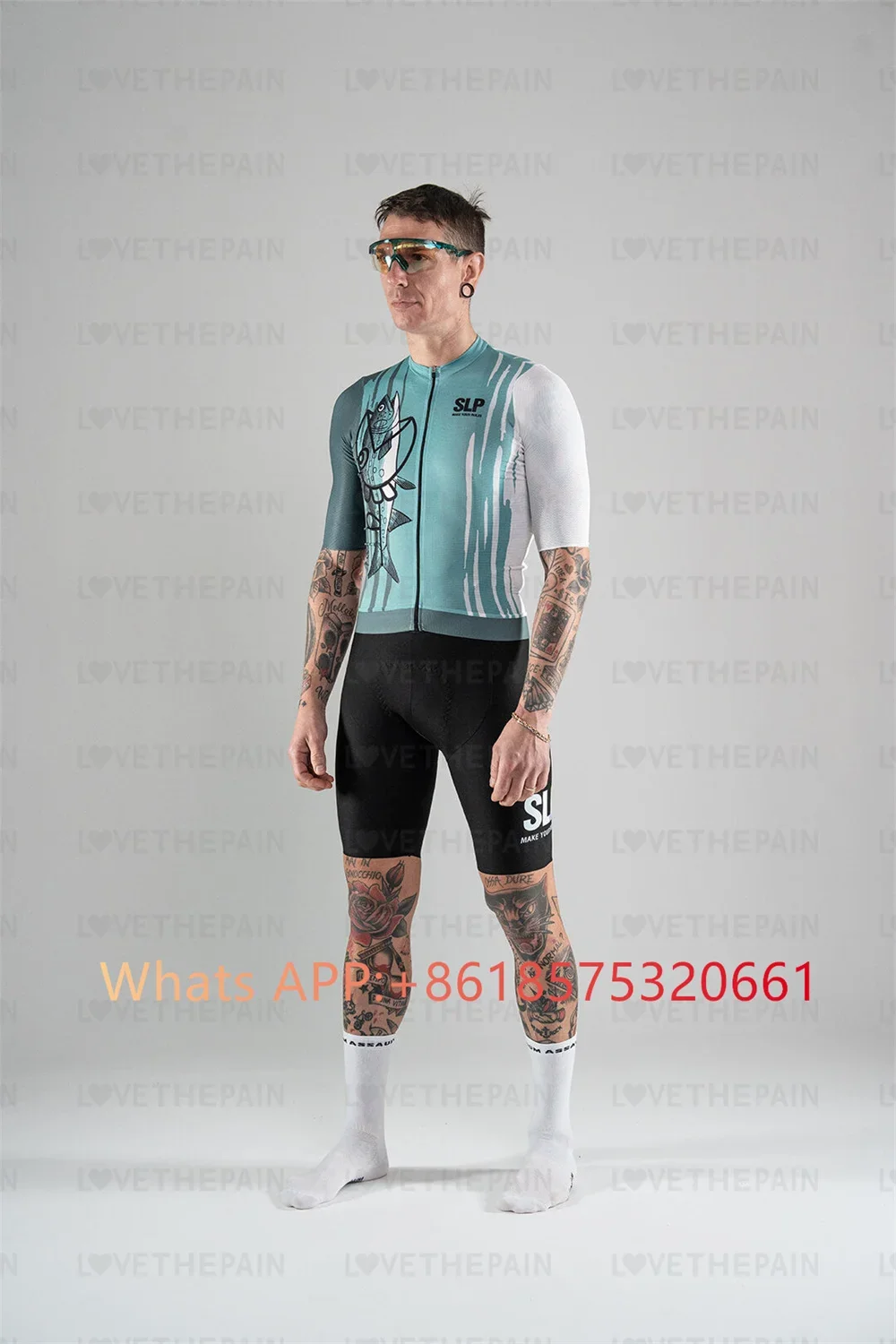 SLOPLINE SLP Pro Bicycle Team Short Sleeve Maillot Ciclismo Men\'s Cycling Jersey Sets Summer Breathable Cycling Clothing Suit