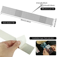 2400/9600Pcs Disco Ball Mirror Glass Self-Adhesive Sticker Craft Kit Mosaic Tile 5x5mm Square Mosaic Mirror Tiles for DIY Party 2