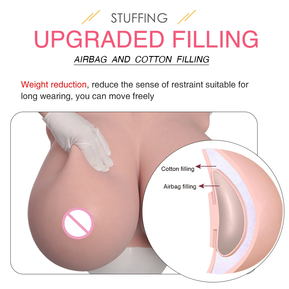 Z Cup Realistic bloodshot Silicone Breast Forms Huge Fake Boobs Tit for Crossdresser Transvestite Sissy Drag Queen Shemale Chest