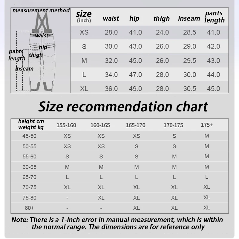 Новые лыжные брюки, женские уличные брюки с ремешком, теплые двухбортные ветрозащитные водонепроницаемые зимние спортивные брюки для отдыха, свободные зимние брюки с большими карманами
