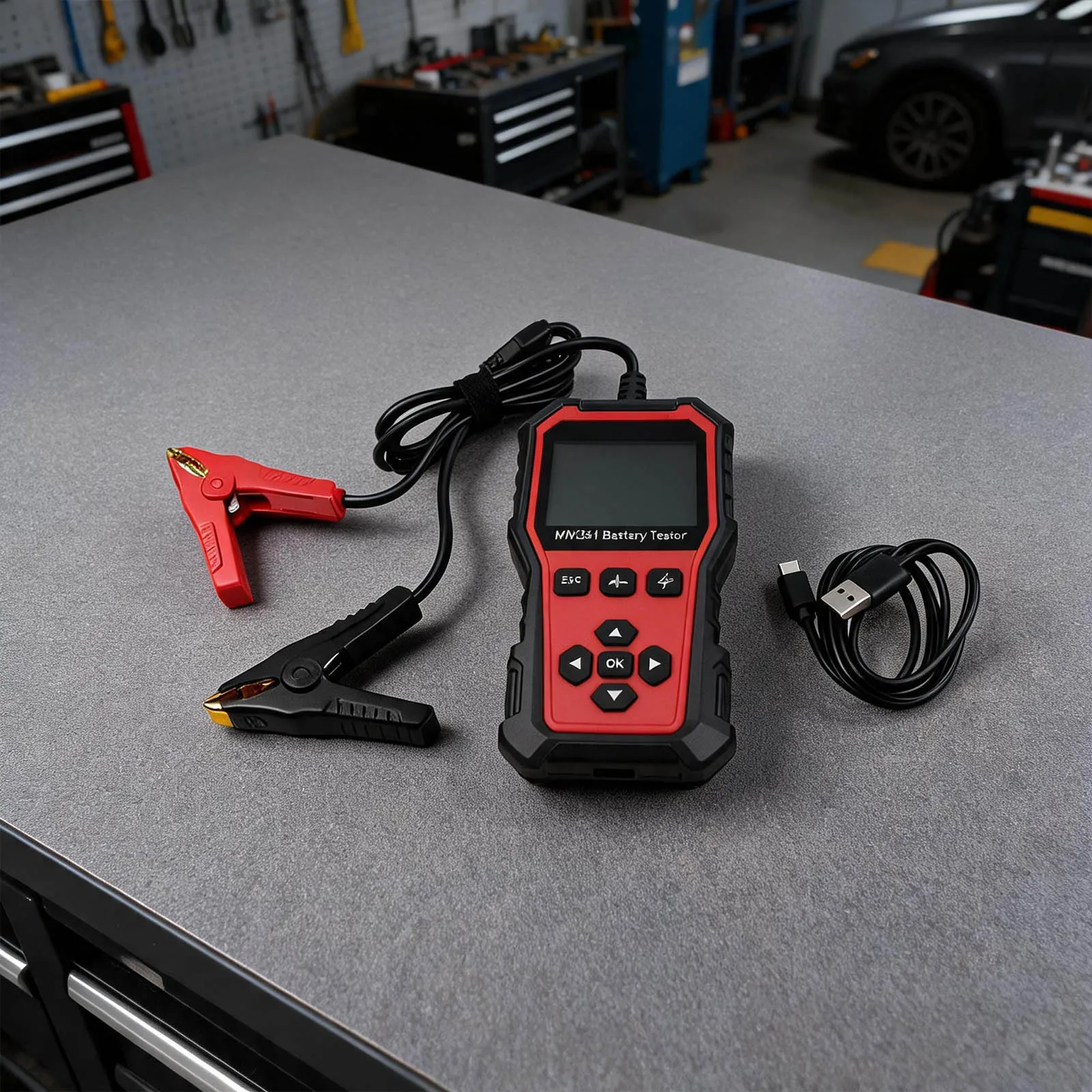 Cold Cranking Amps Car Battery Tester Battery Health Analysis Tool Voltage Meter 6V 12V 24V Compatible LCD Display