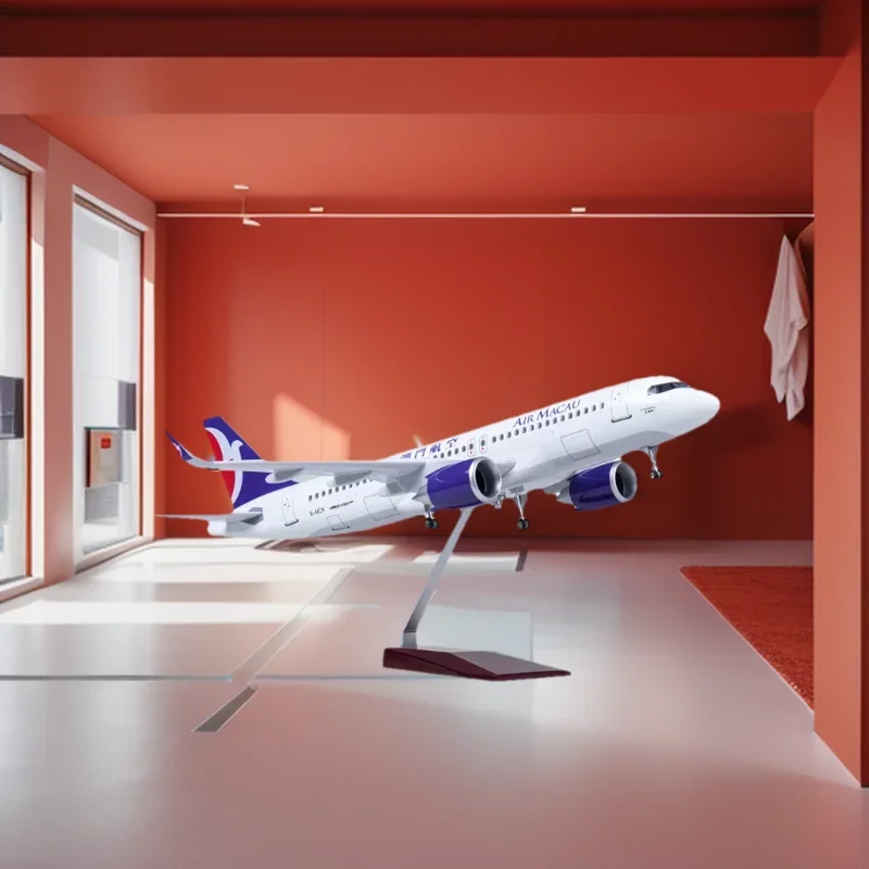 

A320 NEO A320 Macau Air Airlines 1/80 Scale 47cm 320 Aircraft Light Toys Model with Landing Gear and Lights Resin Die-cast Aircr