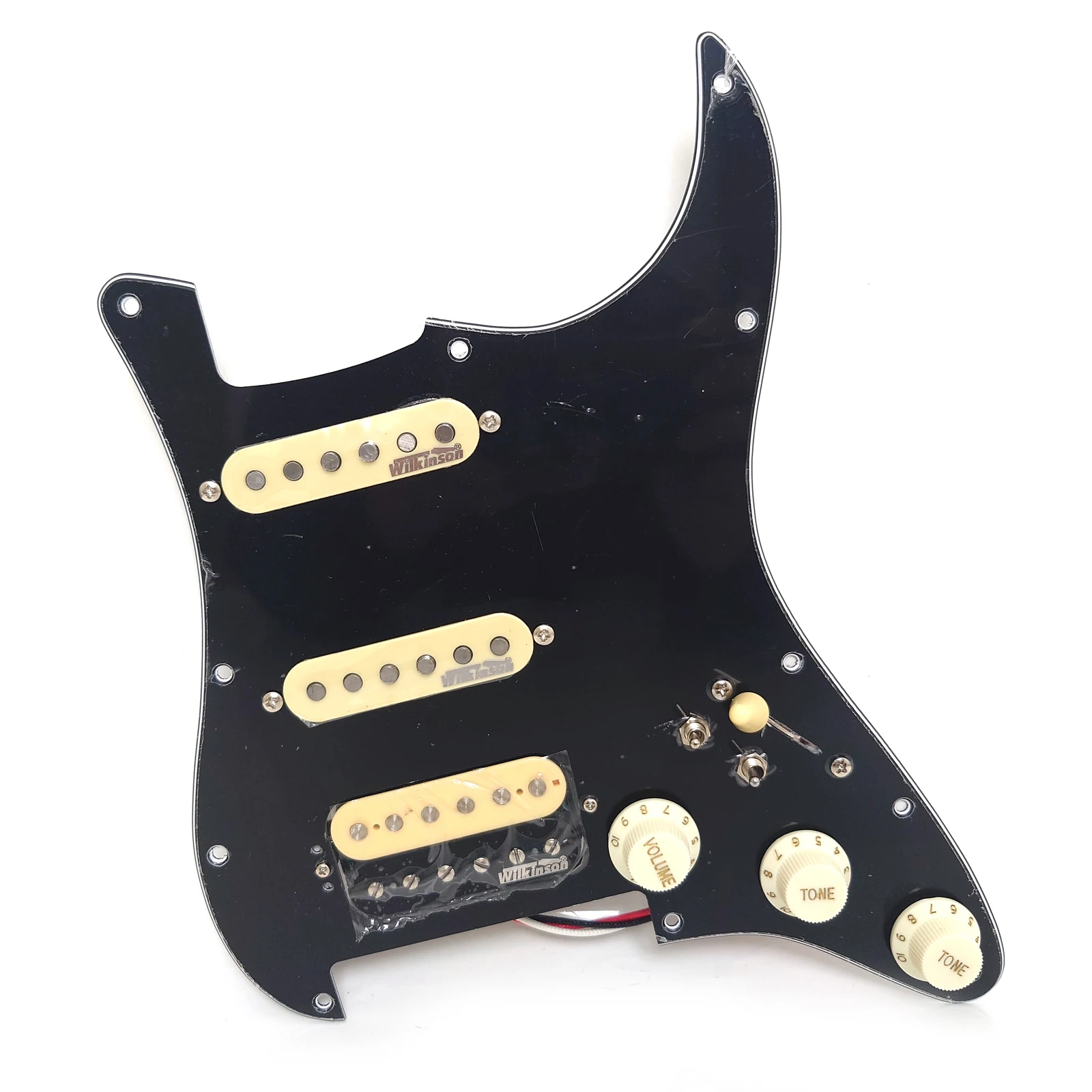 مجموعة Pickguard المحملة مسبقًا للجيتار، ملف سبليتين SSH ألنيكو 5 لاقطات هامبوكر لقطع غيار القيثارات الكهربائية ST