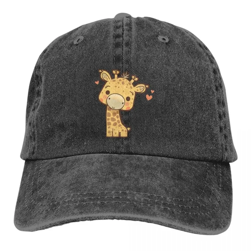 

Cute baseball cap sun visor big head cartoon giraffe hip hop caps gimpay cowboy hat all seasons travel adjustable peaked hats