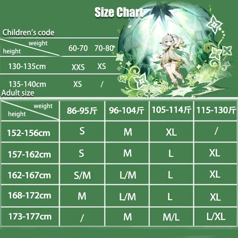 qq98Genshin Impact Nahida Costume Cosplay Parrucca uniforme di carnevale per adulti Anime Costumi di Halloween Gioco per donne Lesser Lord Kusanali