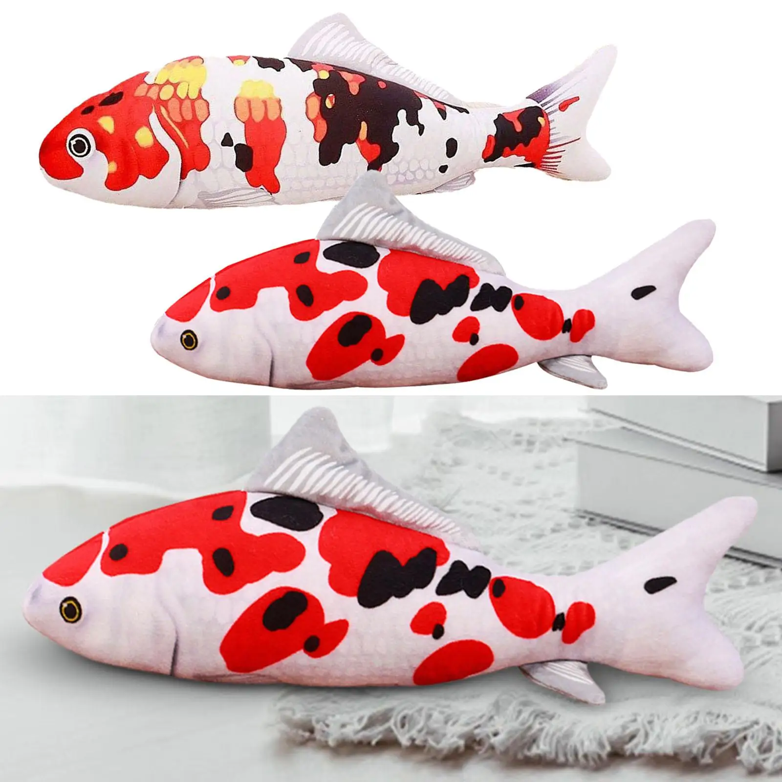 

Fish Plush Toy Interactive Plush Toy for Sofa Valentines Day Gifts for Kids