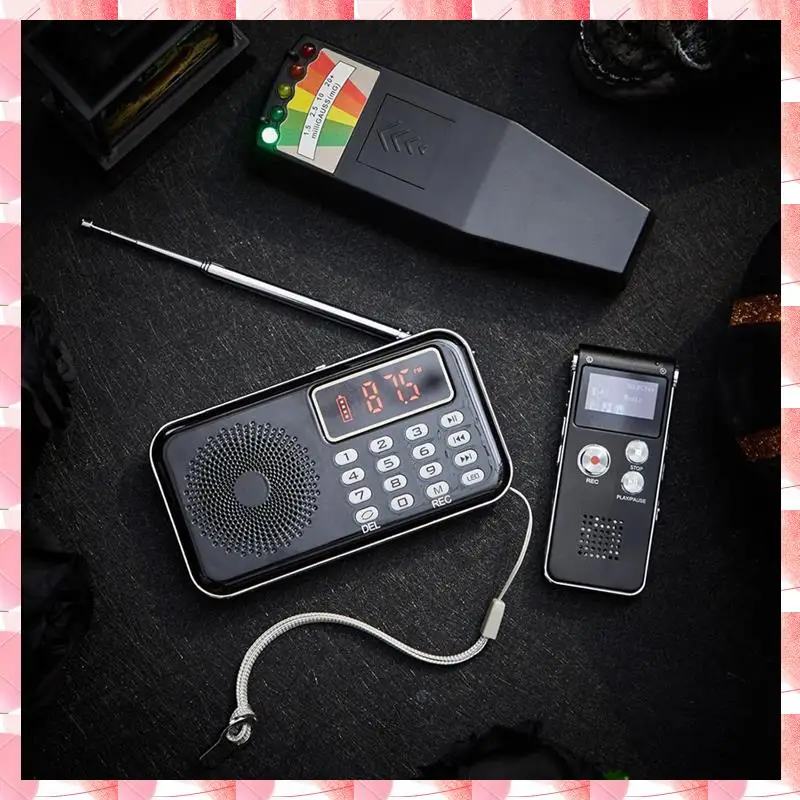 JAJA Equipment Kit Includes 1 Pcs 8GB Audio Recorder 1 Pcs Emf Detector Emf Meter Magnetic Field Detector For Research