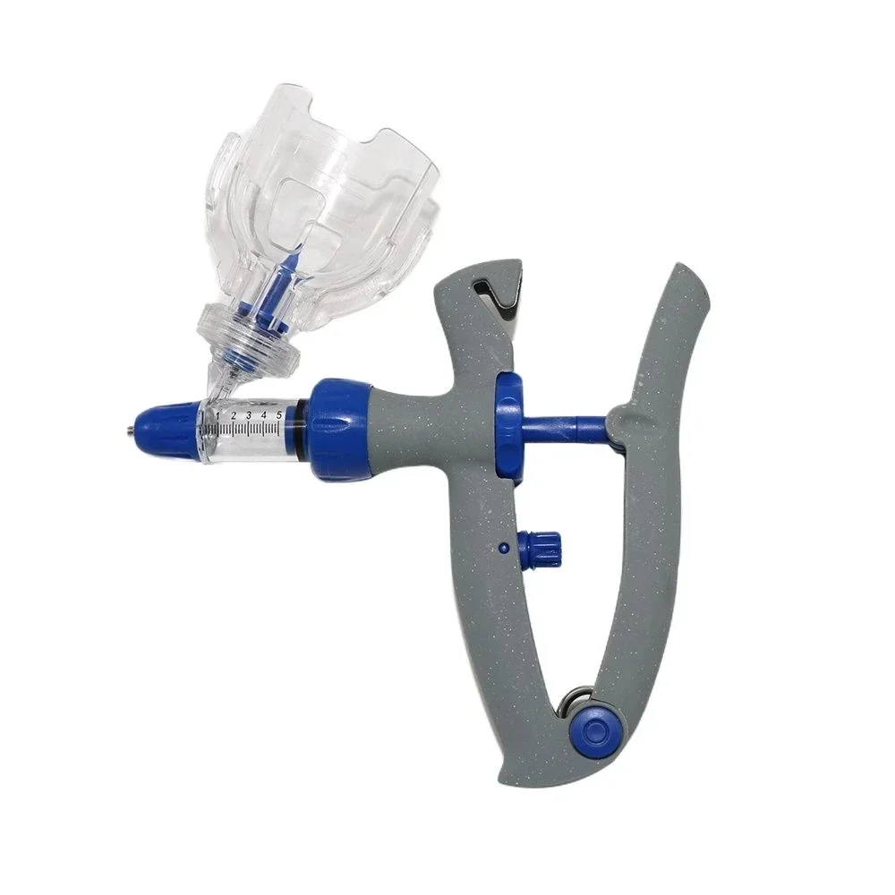 

1 шт. 2/5 мл автоматический шприц для курицы, свиней, быка, овцы, ветеринарный непрерывный инжектор, инъекция вакцины, птицы, регулируемый