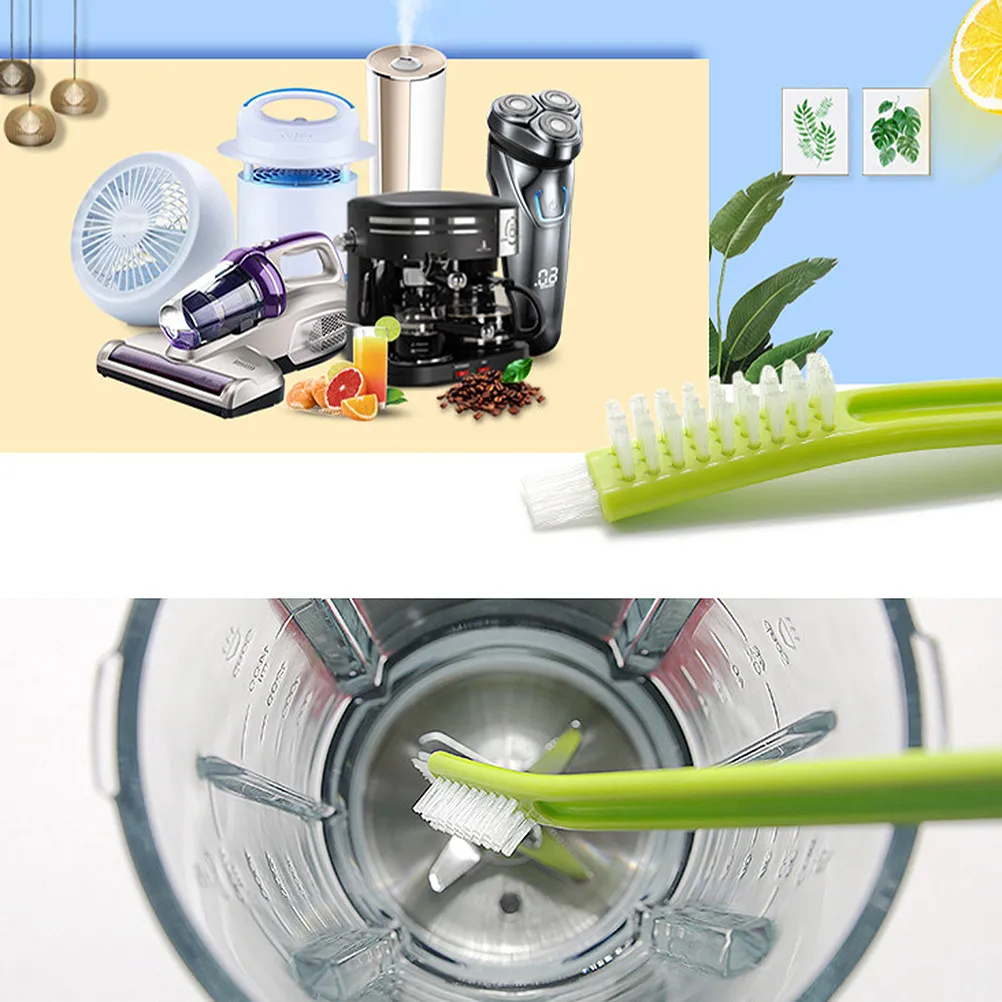 

5Pcs Multi Purpose Cleaning Brush with Extended Handle Tough Bristles Ideal for Juicer Soymilk Machine Food Processor