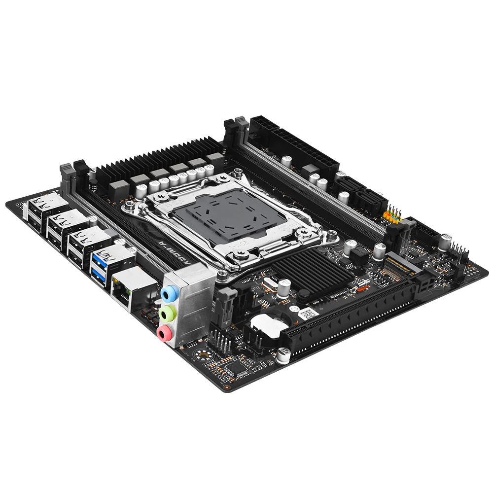 XSJnewwold X9 LGA2011-3 Kit Micro Atx X 99 con 2680 V4 + 16 GB DDR4 RAM Combo Placa Mae Kit di montaggio per ufficio xeon USB 3.0