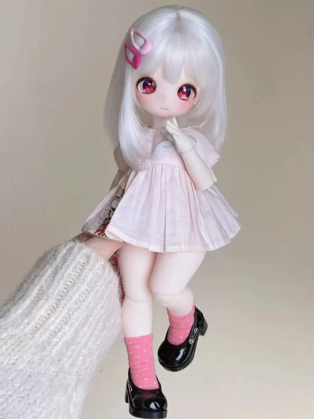 New bjd sd doll 1/6 Lala anime face resin OB11 Qbaby blythe MDD VOLKS DIY spot makeup Free shipping dolls