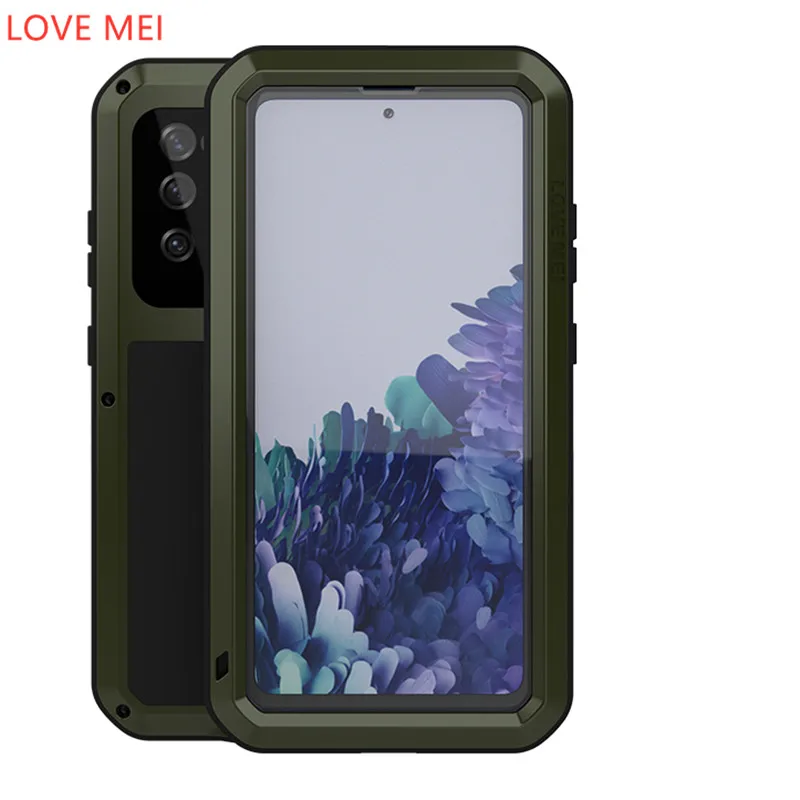 

Love Mei Metal Full Protective Cover For Samsung Galaxy S21 S20 Plus Ultra Fe 5g Case Heavy Duty Armor Shockproof Waterproof