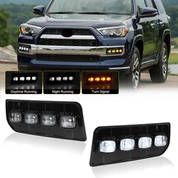 Car LED DRL Fog Lamp For Toyota 4Runner LTD Limited 2013 2014 2015 2016 2017 2018 2019 2020 2021 2022 2023 Daytime Running Light