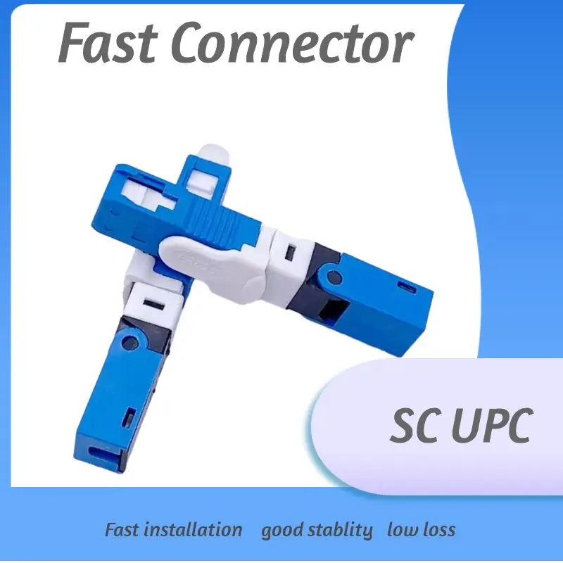 

SC UPC Fiber Optic Connector ESC250D Single-Mode Optical Quick Connector FTTH SM Optic Fast Connector Tools Free Shipping