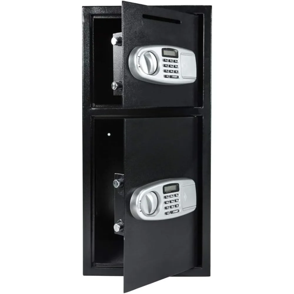 

Digital Double Door Safe Depository Drop Box Gun Safes Cash Office Security Lock with Ebook