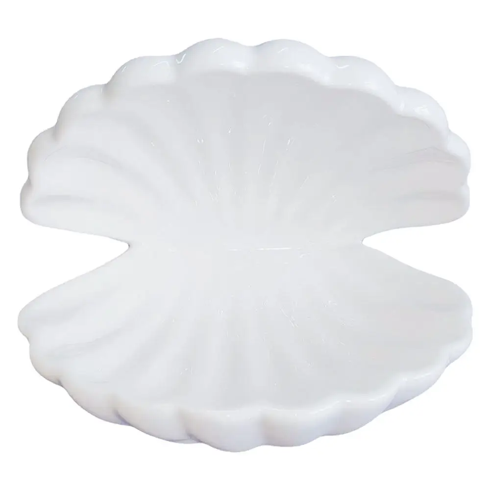 

Шкатулка для украшений в форме ракушки для колец, серег, пусет, органайзер для хранения, подставка для мелочей, настольный декоративный футляр, защита от царапин