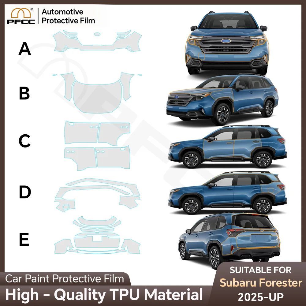 

PPF For Subaru Forester 2025 Car Paint Protection Film Pre-cut Body Sticker Anti-scratch Bra Kit Accessories Clear TPU Styling