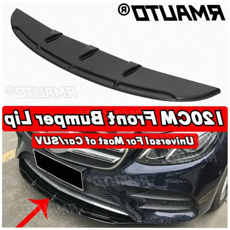 120CM Universal Frontspoilerlippe Diffusor Bodykit Außenausstattung für Benz, BMW, VW, Honda, KIA, Toyota