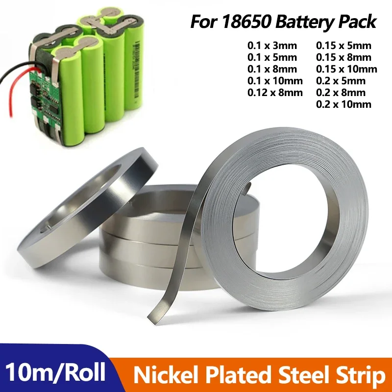 

Thickness 0.1/0.12/0.15/0.2mm Nickel Strip For 18650 Battery Spot Welding Machine Welder Equipment Nickel Belt For Battery Packs