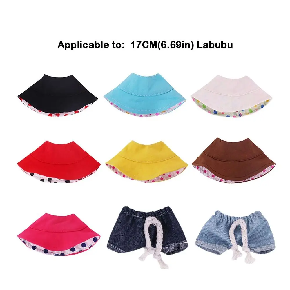 Fashion For 17CM Labubu Doll Hat Replacement DIY For Labubu Hat Handmade 10CM Cotton Doll Doll Accessories Cotton Doll