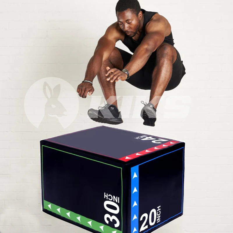 

3 in 1 foam plyo jump box for box jumping practice plyometric exercise plyometric box