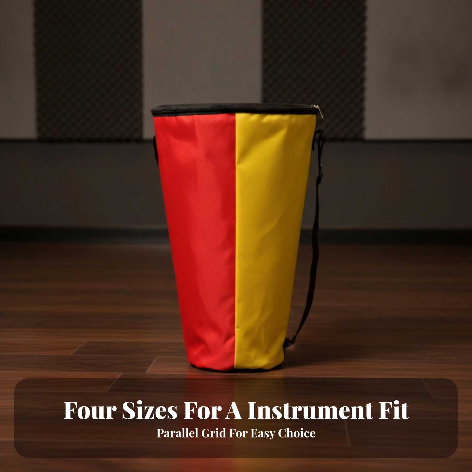Hand Drum Bag Secure Canvas Drum Gig Bag Rain-Resistant Portable for Drummers, Outdoor Performances, Rehearsals