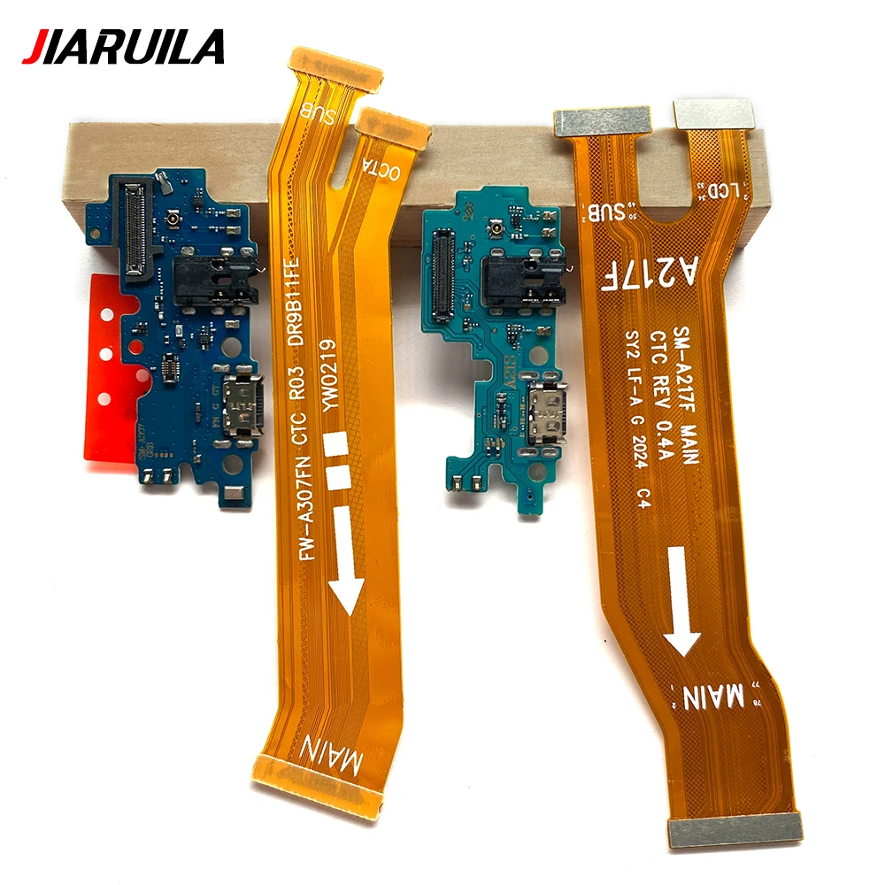 For Samsung A51 A71 A21S A30S A50S A515 A715F Dock Connector Micro USB Charger Charging Port With Mainboard Main Flex Cable