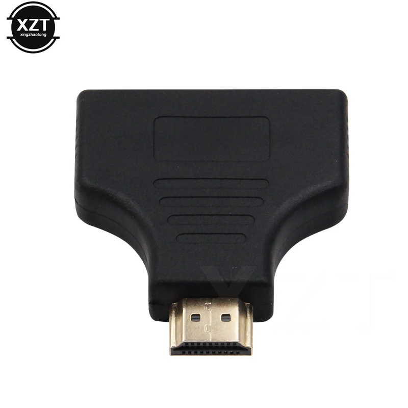 1080P HDMI-compatible Port Male to 2 Female 1 In 2 Out Splitter Cable Y Splitter Adapter for HD LED LCD TV 30cm