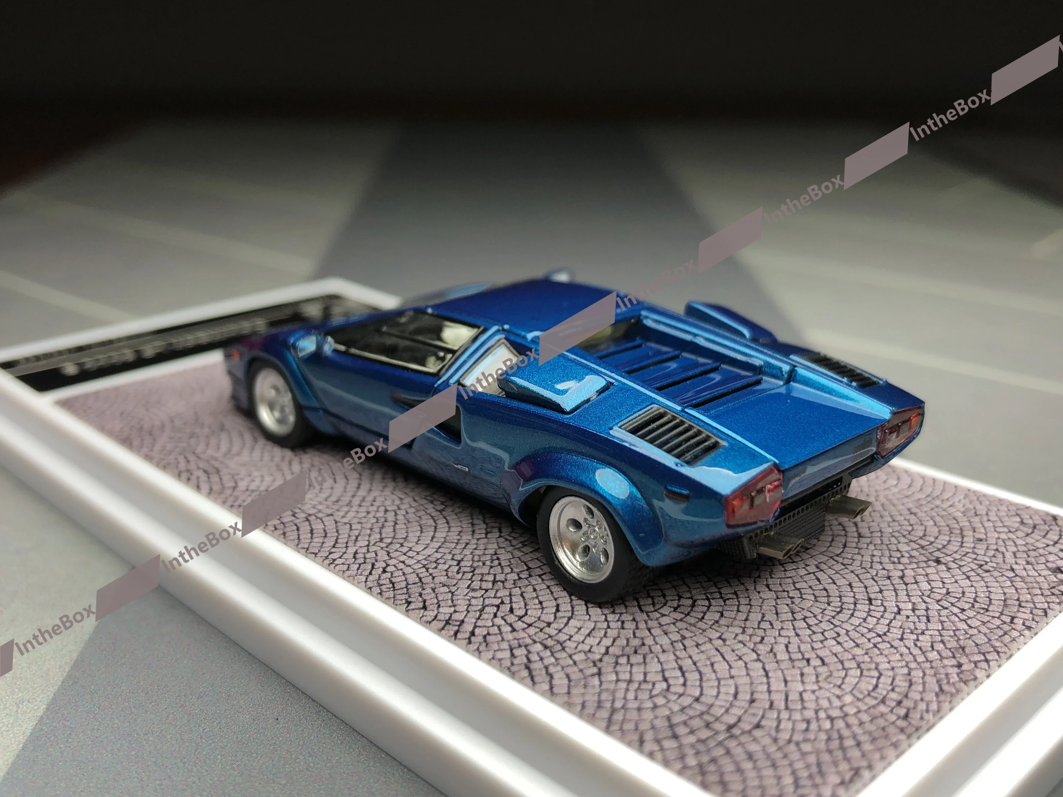 FindClassically FY Countach LP5000 QV Blauw 1:64 Diecast Model Car Collection Limited Edition Hobby Speelgoed