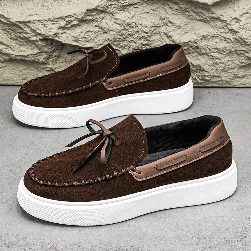 suede loafers for man slip on shoes comfort casual man shoes loafers men's sneakers and casual shoes mocassin homme en cuir