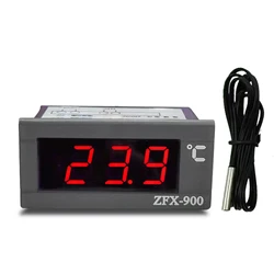 ZFX-900 Embedded Temperature Meter Intelligent Digital Temperature Display Panel for Refrigerator Deepfreeze Cold Closet