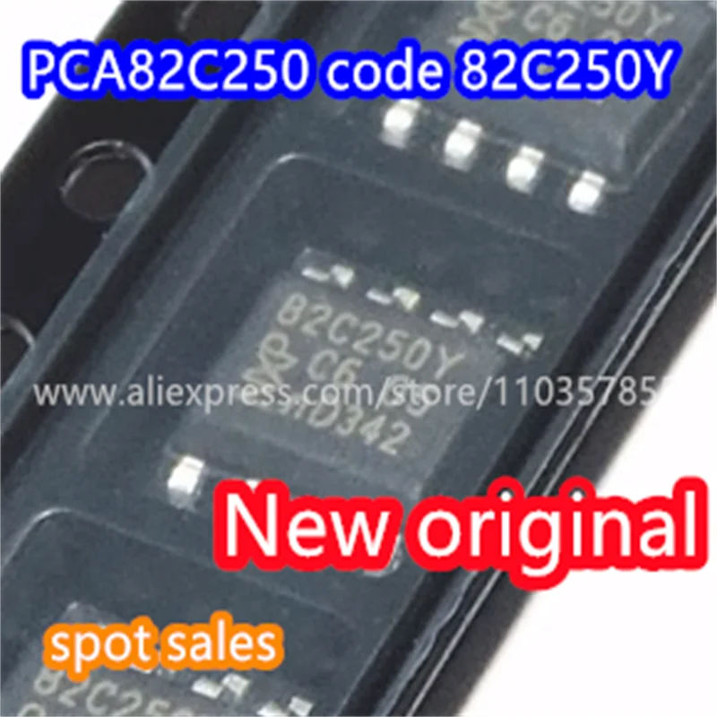 10PCS  Brand new original 82C250Y PCA82C250T/YM patch SOP8 CAN communication chip PCA82C250 A82C250