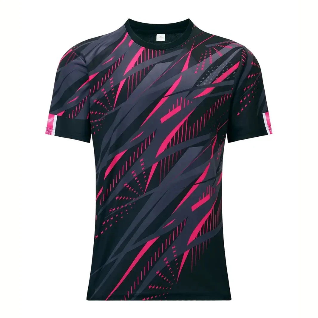 Casual Fitness Clothes T-Shirt Summer Short Sleeve Men's T Shirt Fashion Print Street Overszied Clothing Outdoor Sportwear image 4