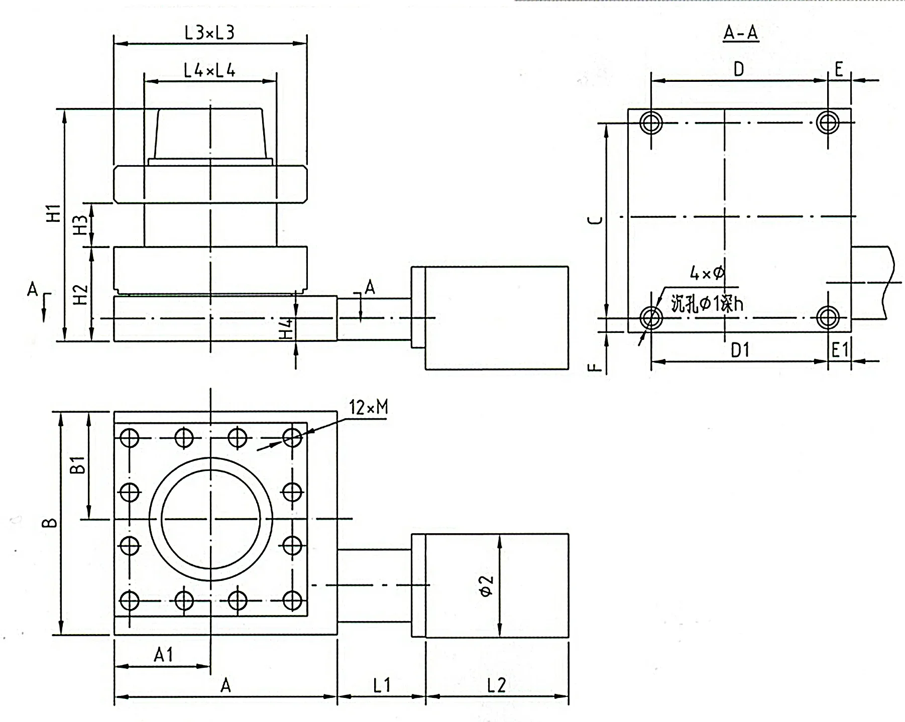 HAK21162  series cnc 4 position electric turret for variable speed turret milling machine